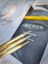 Agulhas de tricô intercambiáveis Micron Shorties ergonômicas, usado comprar usado  Enviando para Brazil