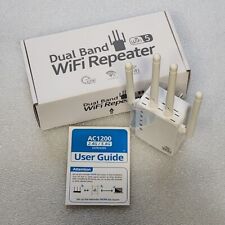 Dual Band Internet WiFi Repeater Wide Range US Plug For Home, White 1200Mbps for sale  Shipping to South Africa