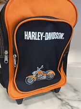 Mini mala mochila Harley Davidson infantil rolling roll ao redor com rodas, usado comprar usado  Enviando para Brazil