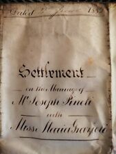 Settlement marriage 1882 usato  Milano