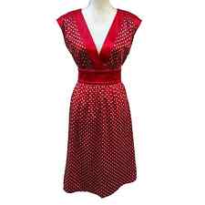 Vestido feminino de cetim Rockabilly retrô bolinhas vermelho branco estrela chique tamanho pequeno comprar usado  Enviando para Brazil