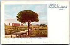 Usado, Postal Roma Via Appia Antica Ed Aequedotto Di Claudio Italia Espléndido Hotel segunda mano  Embacar hacia Argentina