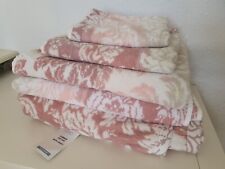 Marks & Spencer Towel Set Damask Rose Pink Elegant 5 piece * for sale  Shipping to South Africa