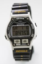 Used, Timex Ironman Watch Men Silver Black Plastic Light Alarm Chron Date 100m Quartz for sale  Shipping to South Africa