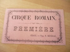 Billet cirque romain d'occasion  Paris XI
