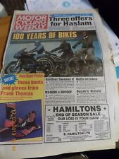 Motor cycling weekly for sale  WEYMOUTH
