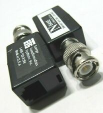 Usado, (2) Conector COAX BALUNS RJ45 para pinos machos BNC 2 e 5 adaptadores de vídeo CCTV comprar usado  Enviando para Brazil