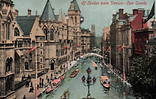 Postal vintage de 1906 de los tribunales de justicia de If London Were Venice segunda mano  Embacar hacia Argentina