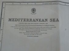 Cartina mediterranean sea usato  Udine