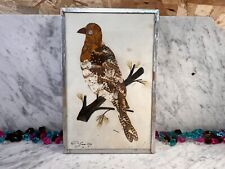 Tableau, Oiseau Décorer en Aile de Papillon, signé. d'occasion  Rillieux-la-Pape