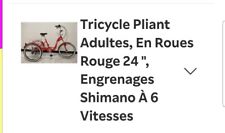 Tricycle adulte pliable d'occasion  Giromagny