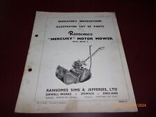 Ransomes mercury motor for sale  Shipping to Ireland