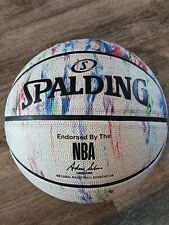 Baloncesto exterior multicolor serie mármol Spalding tamaño completo 7 segunda mano  Embacar hacia Argentina