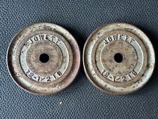 Placas de peso vintage Jowett de 12,5 lb raras de encontrar segunda mano  Embacar hacia Argentina
