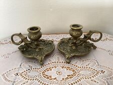 Pair thistle candlesticks for sale  UK