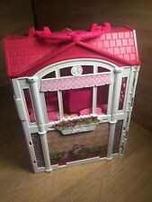 Barbie Mattel 2014 Portable Fold Out  Carry house With Bed Kitchen Toilet for sale  Shipping to South Africa