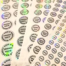 Hologram label sticker for sale  LONDON