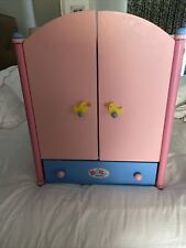 BABY BORN Pink & Blue wardrobe with Coat Hangers and Doll Accessories for sale  NEWTON AYCLIFFE