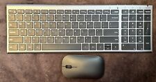 Used, Seenda Ultra Thin Rechargeable Wireless Keyboard / Mouse Combo Silver for sale  Shipping to South Africa