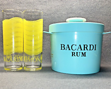 Cubo de hielo verde ron Bacardi como nuevo de Insulex Reino Unido y 2 limon collins Bacardi de colección, usado segunda mano  Embacar hacia Argentina