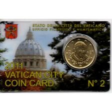 Coincard n°2 50 centesimi euro Vaticano Vatikan 2011 FDC usato  San Marco Evangelista