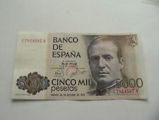 Billete España 5000 Pesetas 1979, usado segunda mano  Embacar hacia Argentina