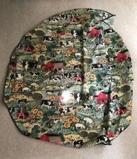 circular cotton tablecloth for sale  LEEDS