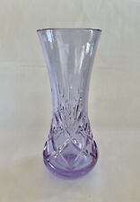 purple glass cut vase crystal for sale  Andover