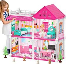 Caja abierta casa castillo princesa para niñas, juego de juego casa de muñecas, 2 pisos. segunda mano  Embacar hacia Argentina