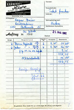 Rechnung 1962 karwinkel gebraucht kaufen  Oelde