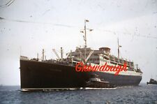 Italian Line Vulcania Ocean Liner At Boston 35mm Slide Tow Boat Tender for sale  Shipping to South Africa