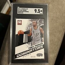 Tony Parker Panini Elite 2012 - Patch Dominators Material 8/25 Tri Patch comprar usado  Enviando para Brazil