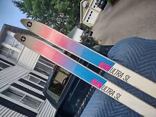 Vintage Olin Ultra SL Race Skis Day Glo Pink Blue 200 cm for sale  Concord