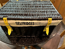 Selfridges wicker hamper for sale  HODDESDON