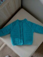 Aqua hand knitted for sale  DIDCOT