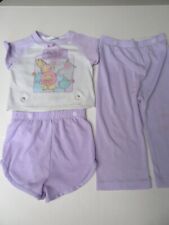 Pijama a presión de 3 piezas de colección Carters 3 años tejido púrpura safari década de 1990 segunda mano  Embacar hacia Argentina