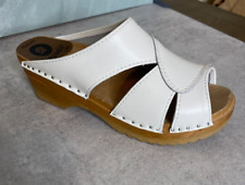Sandália Troentorp White Mariah tamanco sapato tamanho EU36 EUA 6 6.5 couro, usado comprar usado  Enviando para Brazil