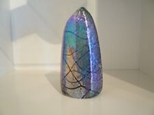 Okra Glass Iridescant Paperweight/Sculpture Signed for sale  Shipping to South Africa