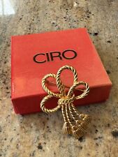 Vintage ciro gold for sale  LIVERPOOL