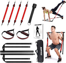 Kit de barra de pilates ajustável TESLANG com faixa de resistência, equipamento de treino em casa comprar usado  Enviando para Brazil