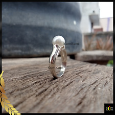 Natural Pearl Ring, 925 Sterling Silver Ring, Statement Ring, Dainty Pearl Ring for sale  Shipping to South Africa