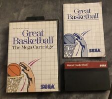 1987 Ótimo Jogo de Basquete, Estojo e Manual Para Sega Master System!! Testado! comprar usado  Enviando para Brazil