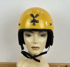 Vintage Centurion Open Face Motorcycle Bike Crash Helmet Retro Yellow Display for sale  Shipping to South Africa