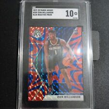 2019 ZION WILLIAMSON PANINI MOSAIC ROOKIE RC BLUE REACTIVE #209 SGC 10 Gem Mint for sale  Shipping to South Africa