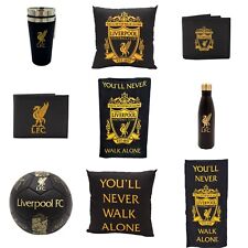 Merchandise ufficiale a tema nero e oro Liverpool FC regalo stemma LFC YNWA usato  Spedire a Italy