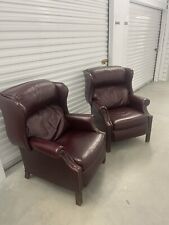 burgundy red leather chairs for sale  Tomball