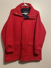 Jaqueta casaco de lã vintage Woolrich vermelha com capuz 100% lã forrada tamanho G feminina EUA comprar usado  Enviando para Brazil