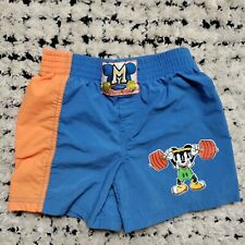 Pantalones Cortos Vintage Mickey Mouse 2T Azul Entrenamiento Gimnasio Elevador Niños Pequeños Años 90 segunda mano  Embacar hacia Argentina