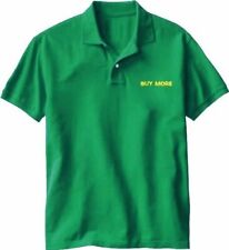 Adult Green TV Show Chuck Buy More Electronics Store Employee Costume Tee Polo, used for sale  Shipping to South Africa