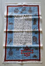 nautical tea towels for sale  WHITSTABLE